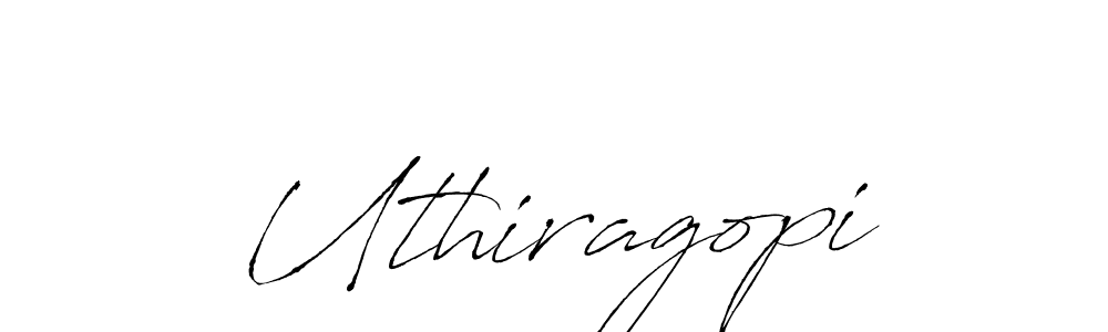 Create a beautiful signature design for name Uthiragopi. With this signature (Antro_Vectra) fonts, you can make a handwritten signature for free. Uthiragopi signature style 6 images and pictures png