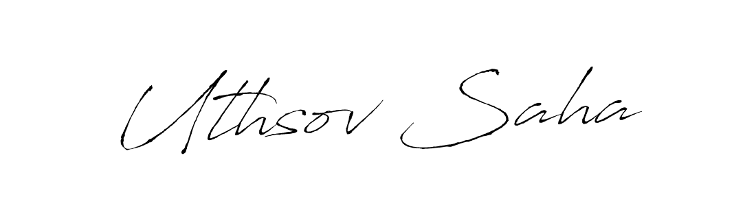 Make a beautiful signature design for name Uthsov Saha. Use this online signature maker to create a handwritten signature for free. Uthsov Saha signature style 6 images and pictures png