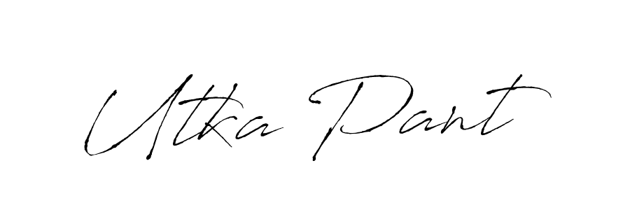 Design your own signature with our free online signature maker. With this signature software, you can create a handwritten (Antro_Vectra) signature for name Utka Pant. Utka Pant signature style 6 images and pictures png