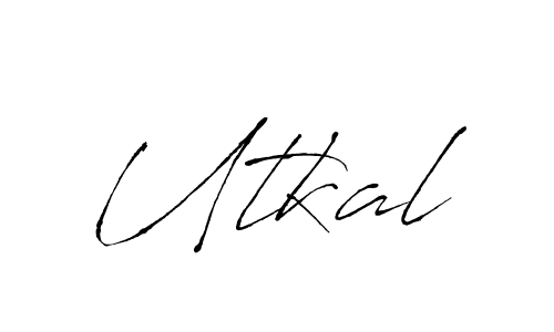 Utkal stylish signature style. Best Handwritten Sign (Antro_Vectra) for my name. Handwritten Signature Collection Ideas for my name Utkal. Utkal signature style 6 images and pictures png