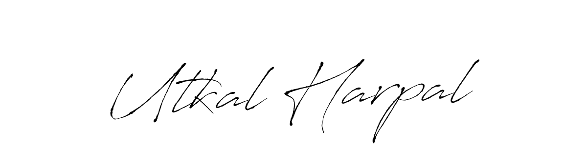 You should practise on your own different ways (Antro_Vectra) to write your name (Utkal Harpal) in signature. don't let someone else do it for you. Utkal Harpal signature style 6 images and pictures png