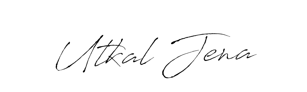 How to make Utkal Jena signature? Antro_Vectra is a professional autograph style. Create handwritten signature for Utkal Jena name. Utkal Jena signature style 6 images and pictures png