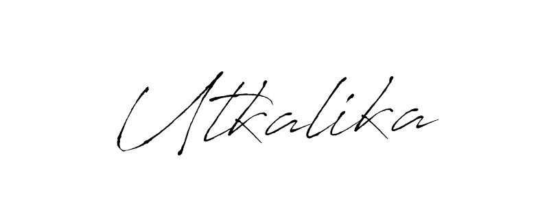 How to Draw Utkalika signature style? Antro_Vectra is a latest design signature styles for name Utkalika. Utkalika signature style 6 images and pictures png