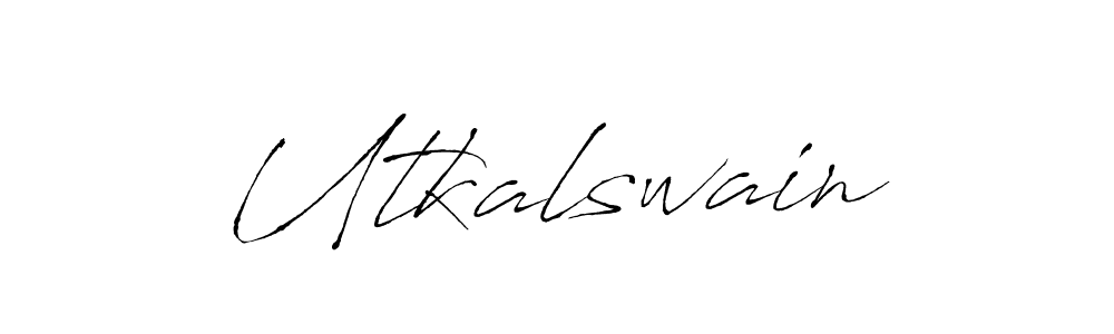 Make a beautiful signature design for name Utkalswain. With this signature (Antro_Vectra) style, you can create a handwritten signature for free. Utkalswain signature style 6 images and pictures png