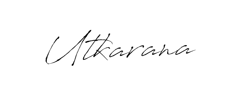 Design your own signature with our free online signature maker. With this signature software, you can create a handwritten (Antro_Vectra) signature for name Utkarana. Utkarana signature style 6 images and pictures png