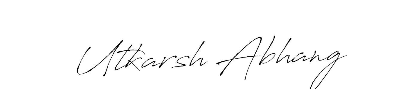 Utkarsh Abhang stylish signature style. Best Handwritten Sign (Antro_Vectra) for my name. Handwritten Signature Collection Ideas for my name Utkarsh Abhang. Utkarsh Abhang signature style 6 images and pictures png