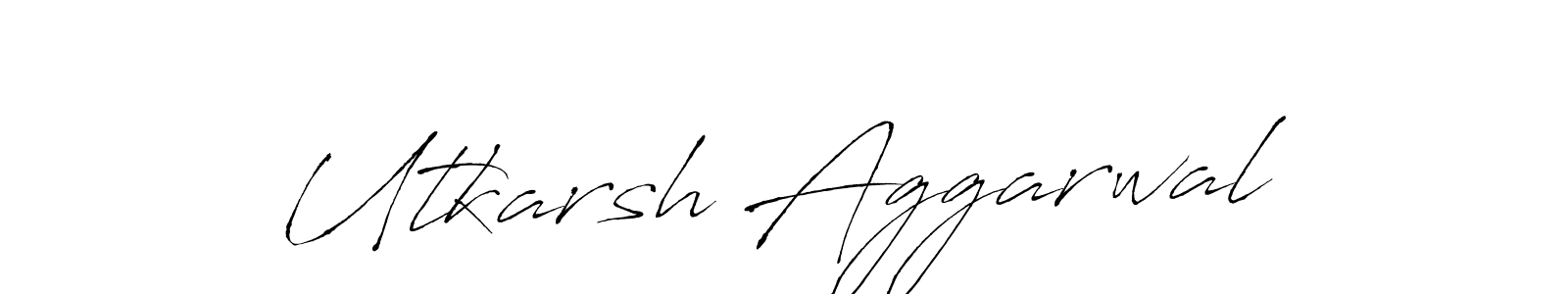 How to make Utkarsh Aggarwal signature? Antro_Vectra is a professional autograph style. Create handwritten signature for Utkarsh Aggarwal name. Utkarsh Aggarwal signature style 6 images and pictures png