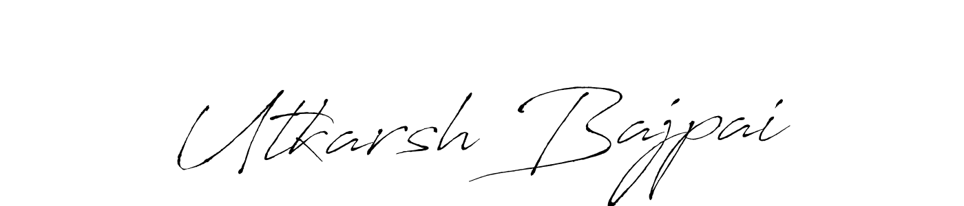 Use a signature maker to create a handwritten signature online. With this signature software, you can design (Antro_Vectra) your own signature for name Utkarsh Bajpai. Utkarsh Bajpai signature style 6 images and pictures png
