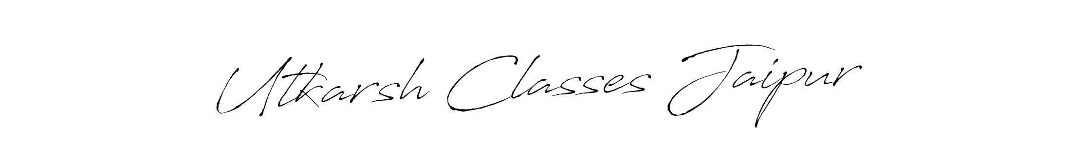 Make a beautiful signature design for name Utkarsh Classes Jaipur. Use this online signature maker to create a handwritten signature for free. Utkarsh Classes Jaipur signature style 6 images and pictures png