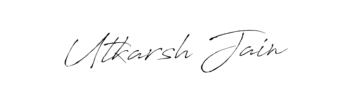 if you are searching for the best signature style for your name Utkarsh Jain. so please give up your signature search. here we have designed multiple signature styles  using Antro_Vectra. Utkarsh Jain signature style 6 images and pictures png