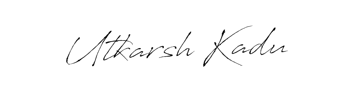 Similarly Antro_Vectra is the best handwritten signature design. Signature creator online .You can use it as an online autograph creator for name Utkarsh Kadu. Utkarsh Kadu signature style 6 images and pictures png