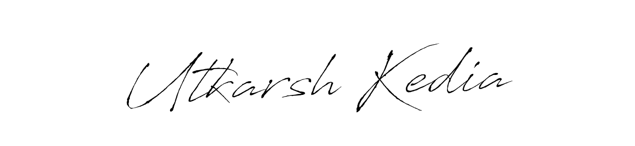 Design your own signature with our free online signature maker. With this signature software, you can create a handwritten (Antro_Vectra) signature for name Utkarsh Kedia. Utkarsh Kedia signature style 6 images and pictures png