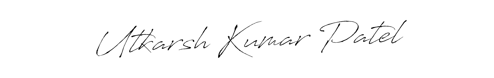 Design your own signature with our free online signature maker. With this signature software, you can create a handwritten (Antro_Vectra) signature for name Utkarsh Kumar Patel. Utkarsh Kumar Patel signature style 6 images and pictures png