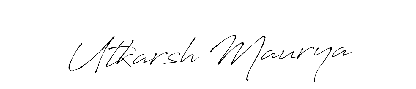 Design your own signature with our free online signature maker. With this signature software, you can create a handwritten (Antro_Vectra) signature for name Utkarsh Maurya. Utkarsh Maurya signature style 6 images and pictures png