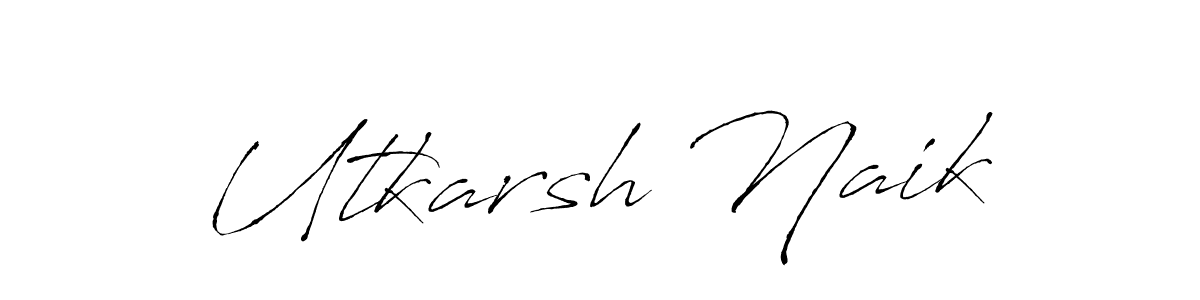 Design your own signature with our free online signature maker. With this signature software, you can create a handwritten (Antro_Vectra) signature for name Utkarsh Naik. Utkarsh Naik signature style 6 images and pictures png