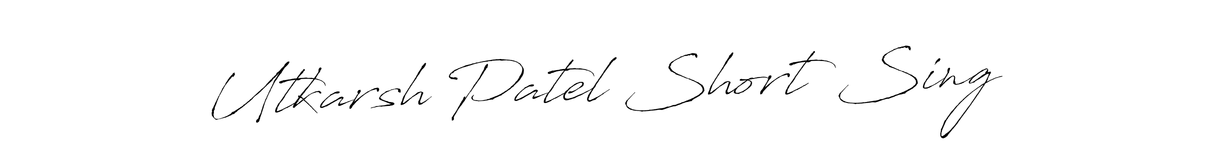 Also we have Utkarsh Patel Short Sing name is the best signature style. Create professional handwritten signature collection using Antro_Vectra autograph style. Utkarsh Patel Short Sing signature style 6 images and pictures png