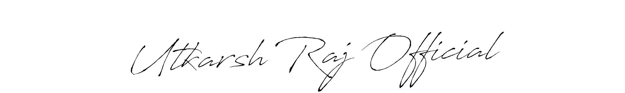 Also You can easily find your signature by using the search form. We will create Utkarsh Raj Official name handwritten signature images for you free of cost using Antro_Vectra sign style. Utkarsh Raj Official signature style 6 images and pictures png