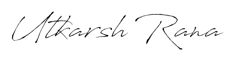 A dynamic signature style for Utkarsh Rana using Antro_Vectra script. Designed to look authentic, handwritten, and professional. Utkarsh Rana signature style 6 images and pictures png