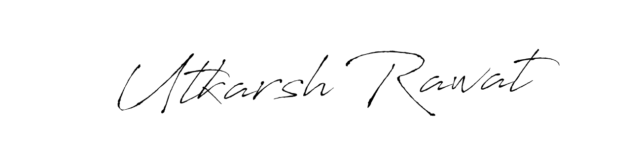 Create a beautiful signature design for name Utkarsh Rawat. With this signature (Antro_Vectra) fonts, you can make a handwritten signature for free. Utkarsh Rawat signature style 6 images and pictures png