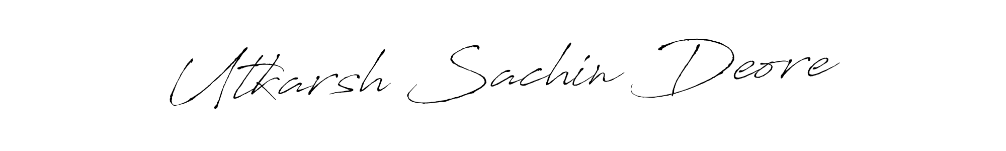 You should practise on your own different ways (Antro_Vectra) to write your name (Utkarsh Sachin Deore) in signature. don't let someone else do it for you. Utkarsh Sachin Deore signature style 6 images and pictures png