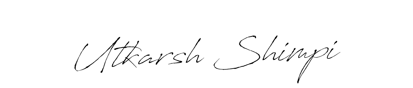 Use a signature maker to create a handwritten signature online. With this signature software, you can design (Antro_Vectra) your own signature for name Utkarsh Shimpi. Utkarsh Shimpi signature style 6 images and pictures png