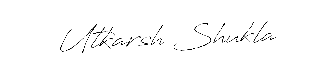 if you are searching for the best signature style for your name Utkarsh Shukla. so please give up your signature search. here we have designed multiple signature styles  using Antro_Vectra. Utkarsh Shukla signature style 6 images and pictures png