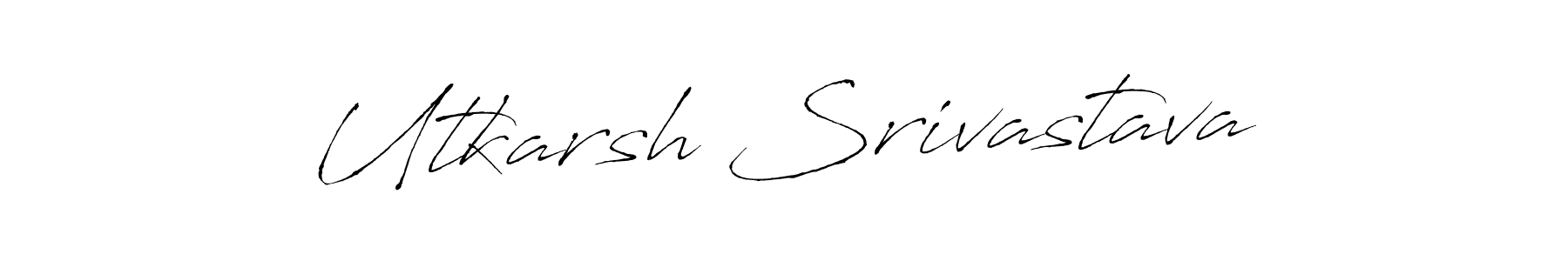 How to make Utkarsh Srivastava signature? Antro_Vectra is a professional autograph style. Create handwritten signature for Utkarsh Srivastava name. Utkarsh Srivastava signature style 6 images and pictures png