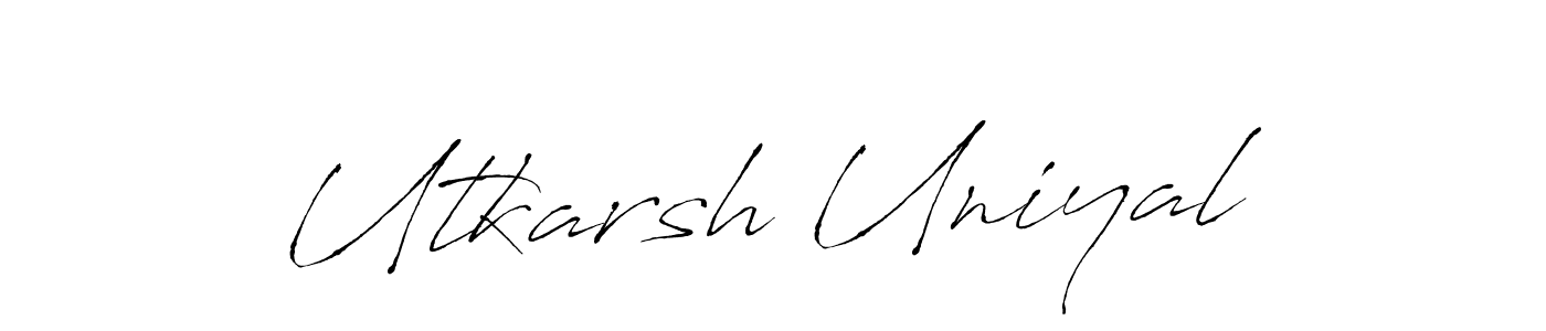 Use a signature maker to create a handwritten signature online. With this signature software, you can design (Antro_Vectra) your own signature for name Utkarsh Uniyal. Utkarsh Uniyal signature style 6 images and pictures png