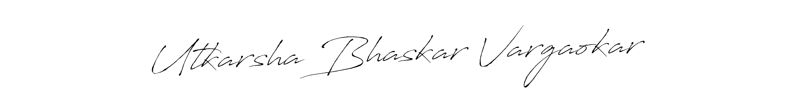 How to Draw Utkarsha Bhaskar Vargaokar signature style? Antro_Vectra is a latest design signature styles for name Utkarsha Bhaskar Vargaokar. Utkarsha Bhaskar Vargaokar signature style 6 images and pictures png