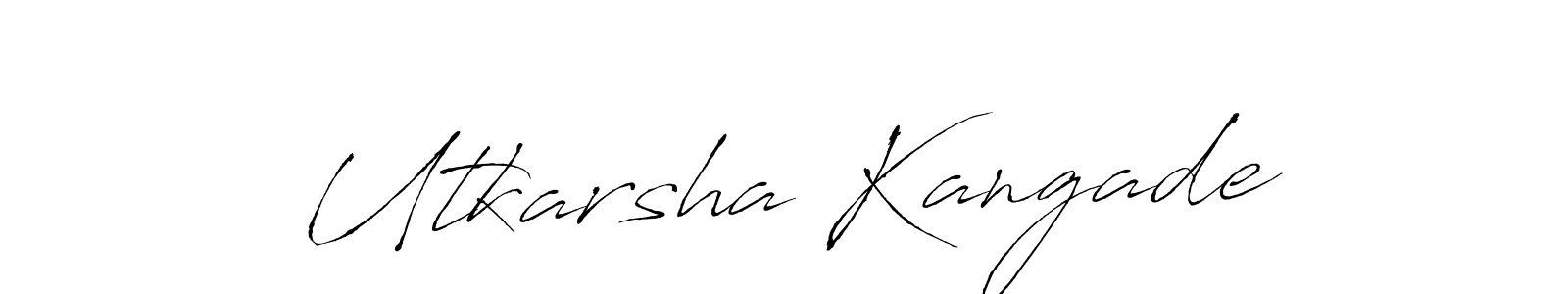 Use a signature maker to create a handwritten signature online. With this signature software, you can design (Antro_Vectra) your own signature for name Utkarsha Kangade. Utkarsha Kangade signature style 6 images and pictures png