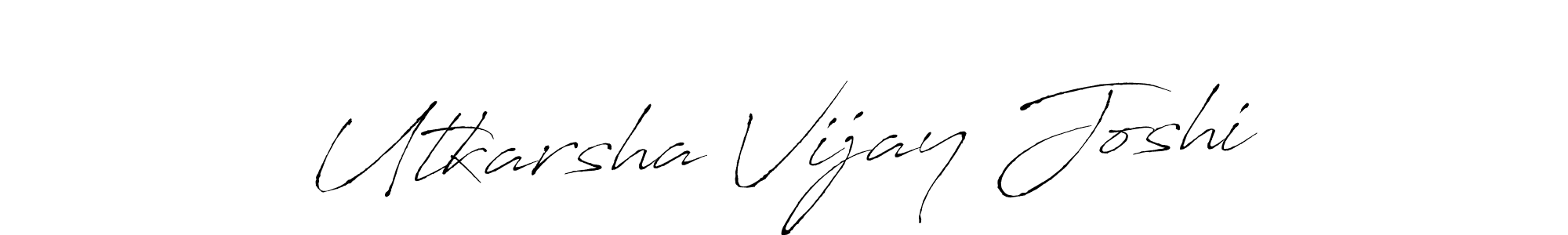 Also You can easily find your signature by using the search form. We will create Utkarsha Vijay Joshi name handwritten signature images for you free of cost using Antro_Vectra sign style. Utkarsha Vijay Joshi signature style 6 images and pictures png