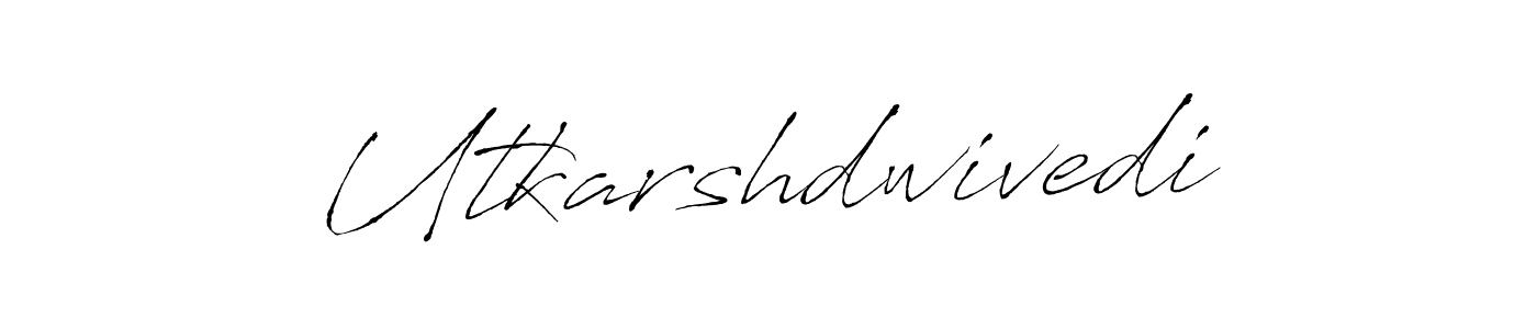 Antro_Vectra is a professional signature style that is perfect for those who want to add a touch of class to their signature. It is also a great choice for those who want to make their signature more unique. Get Utkarshdwivedi name to fancy signature for free. Utkarshdwivedi signature style 6 images and pictures png