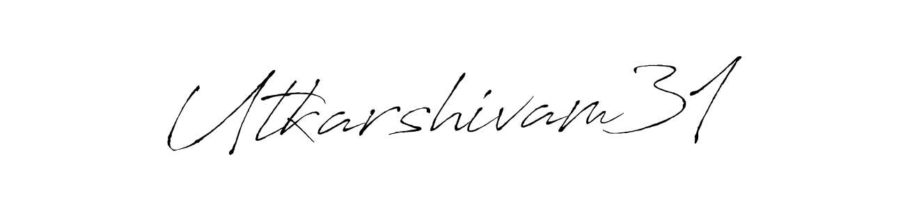 Make a beautiful signature design for name Utkarshivam31. Use this online signature maker to create a handwritten signature for free. Utkarshivam31 signature style 6 images and pictures png