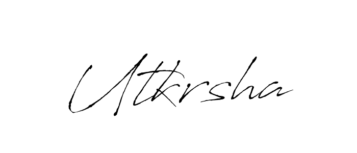 Once you've used our free online signature maker to create your best signature Antro_Vectra style, it's time to enjoy all of the benefits that Utkrsha name signing documents. Utkrsha signature style 6 images and pictures png