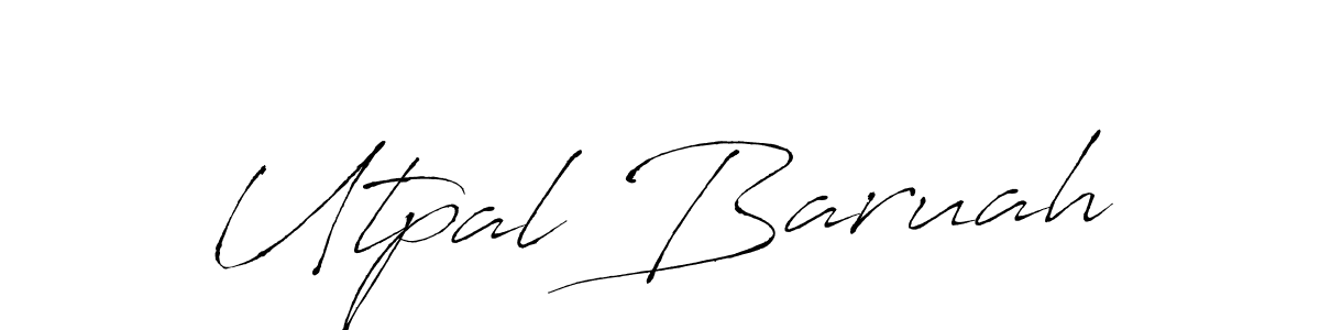 The best way (Antro_Vectra) to make a short signature is to pick only two or three words in your name. The name Utpal Baruah include a total of six letters. For converting this name. Utpal Baruah signature style 6 images and pictures png
