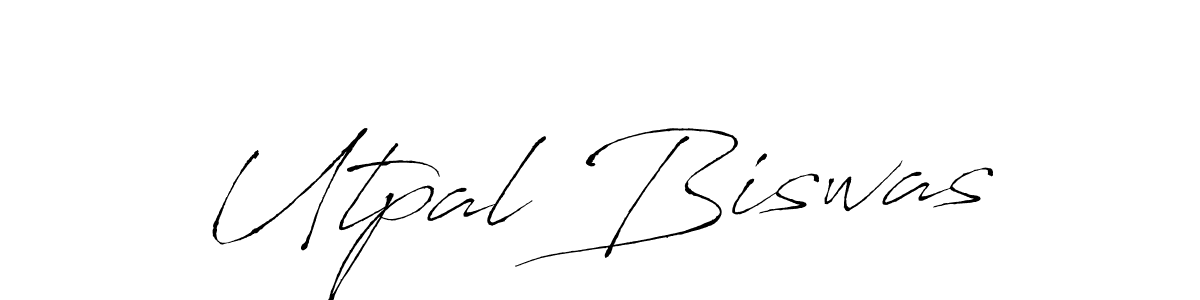 Utpal Biswas stylish signature style. Best Handwritten Sign (Antro_Vectra) for my name. Handwritten Signature Collection Ideas for my name Utpal Biswas. Utpal Biswas signature style 6 images and pictures png