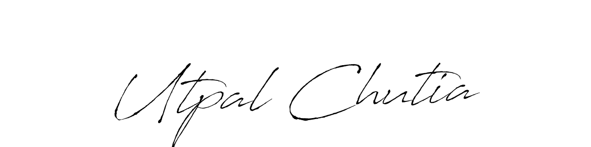 How to make Utpal Chutia signature? Antro_Vectra is a professional autograph style. Create handwritten signature for Utpal Chutia name. Utpal Chutia signature style 6 images and pictures png