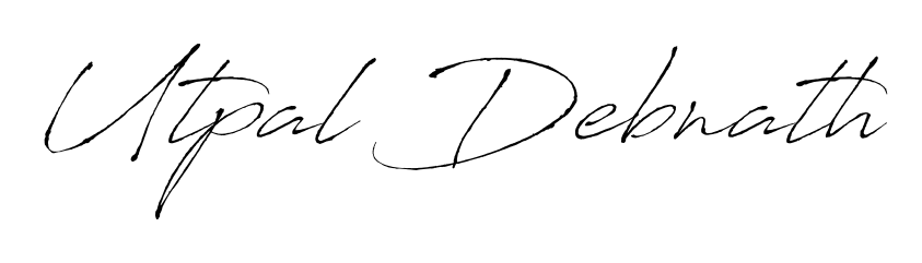 Antro_Vectra is a professional signature style that is perfect for those who want to add a touch of class to their signature. Get Utpal Debnath name fancy signature for free. Utpal Debnath signature style 6 images and pictures png