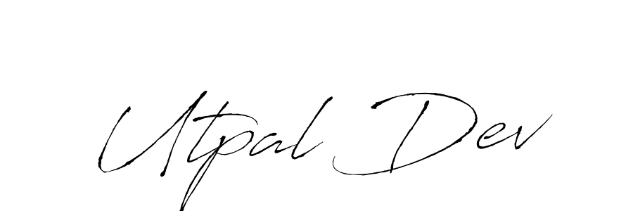 Design your own signature with our free online signature maker. With this signature software, you can create a handwritten (Antro_Vectra) signature for name Utpal Dev. Utpal Dev signature style 6 images and pictures png