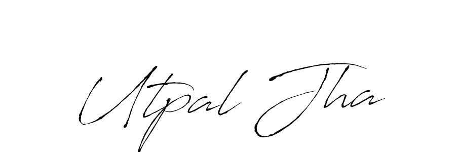 This is the best signature style for the Utpal Jha name. Also you like these signature font (Antro_Vectra). Mix name signature. Utpal Jha signature style 6 images and pictures png