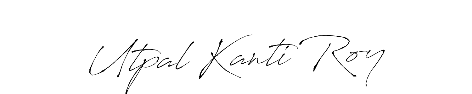 Use a signature maker to create a handwritten signature online. With this signature software, you can design (Antro_Vectra) your own signature for name Utpal Kanti Roy. Utpal Kanti Roy signature style 6 images and pictures png