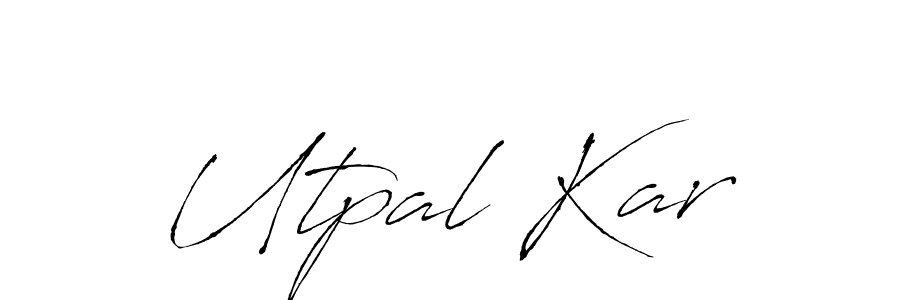 Design your own signature with our free online signature maker. With this signature software, you can create a handwritten (Antro_Vectra) signature for name Utpal Kar. Utpal Kar signature style 6 images and pictures png