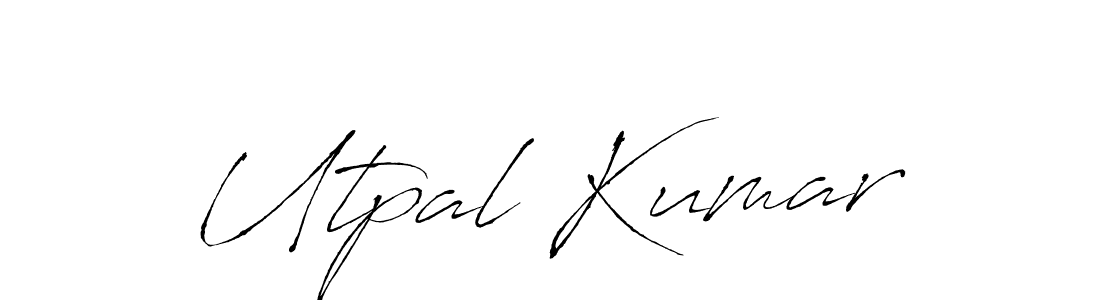 Make a beautiful signature design for name Utpal Kumar. With this signature (Antro_Vectra) style, you can create a handwritten signature for free. Utpal Kumar signature style 6 images and pictures png