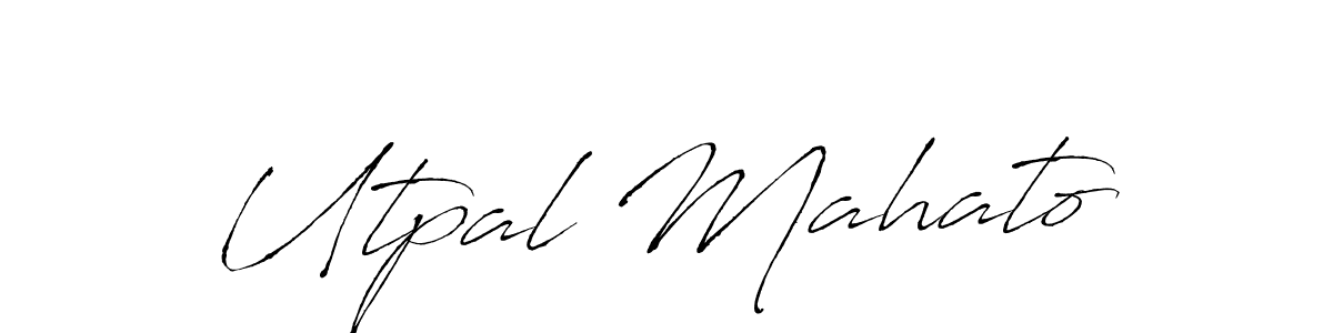 You should practise on your own different ways (Antro_Vectra) to write your name (Utpal Mahato) in signature. don't let someone else do it for you. Utpal Mahato signature style 6 images and pictures png