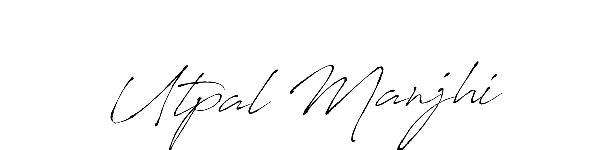 Make a beautiful signature design for name Utpal Manjhi. With this signature (Antro_Vectra) style, you can create a handwritten signature for free. Utpal Manjhi signature style 6 images and pictures png