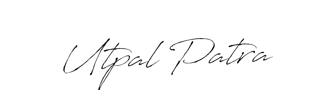 How to make Utpal Patra name signature. Use Antro_Vectra style for creating short signs online. This is the latest handwritten sign. Utpal Patra signature style 6 images and pictures png