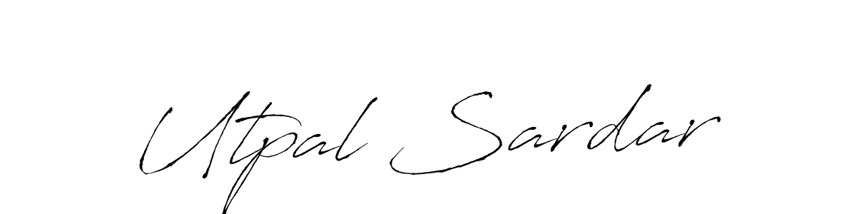 Create a beautiful signature design for name Utpal Sardar. With this signature (Antro_Vectra) fonts, you can make a handwritten signature for free. Utpal Sardar signature style 6 images and pictures png