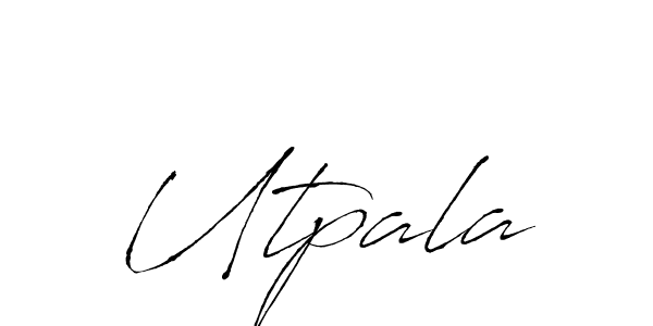 Antro_Vectra is a professional signature style that is perfect for those who want to add a touch of class to their signature. It is also a great choice for those who want to make their signature more unique. Get Utpala name to fancy signature for free. Utpala signature style 6 images and pictures png
