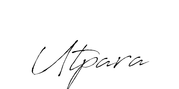 How to make Utpara name signature. Use Antro_Vectra style for creating short signs online. This is the latest handwritten sign. Utpara signature style 6 images and pictures png