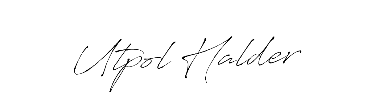 if you are searching for the best signature style for your name Utpol Halder. so please give up your signature search. here we have designed multiple signature styles  using Antro_Vectra. Utpol Halder signature style 6 images and pictures png